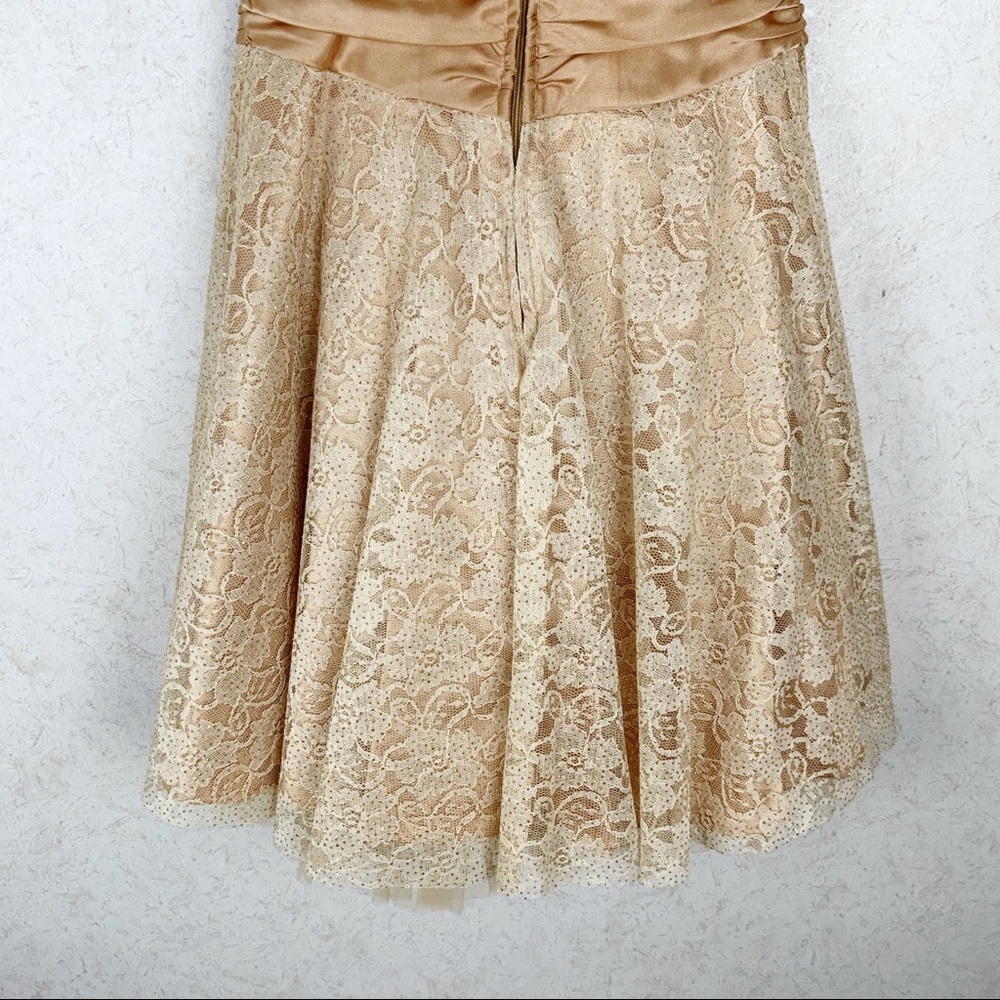 Vintage Masquerade lace formal cocktail dress - Picture 5 of 8